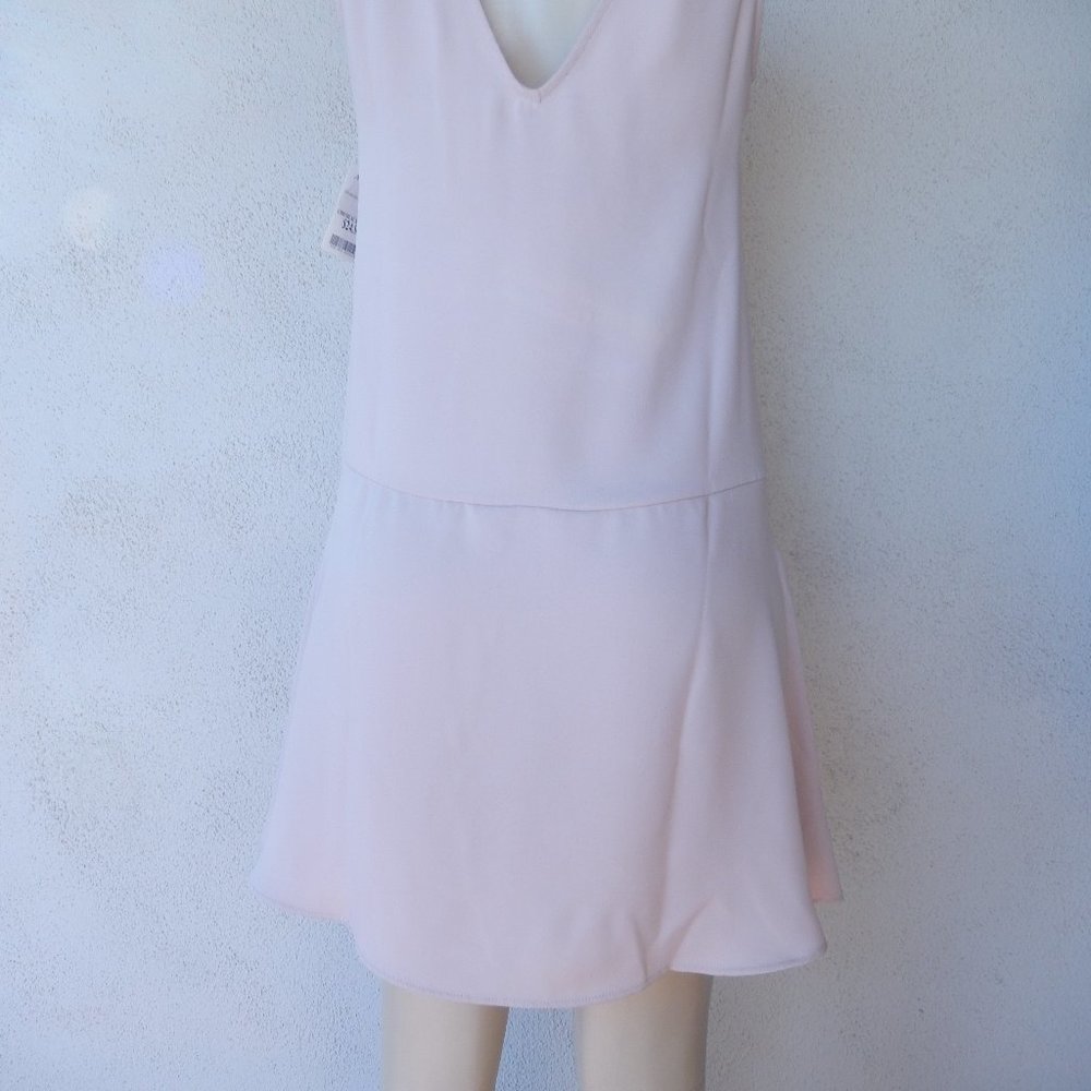 Adrienne Vittadini Women's Light Pink Shift Dress Size XS Career Basic NEW W/T!